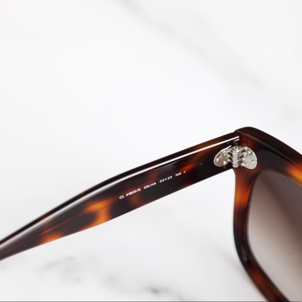 Celine Audrey Tortoise Sunglasses - Picture 5 of 7